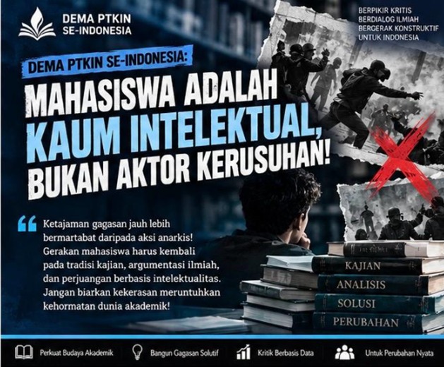 DEMA PTKIN Se-Indonesia Tegaskan Mahasiswa Harus Berpihak pada Rakyat, Bukan Menjadi Alat Kepentingan Politik